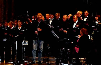 Jean-Christian Michel concert avec choeurs répétition