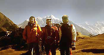 Jean-Christian Michel, Yannick Seigneur, Serge Cachat à l'Everest View