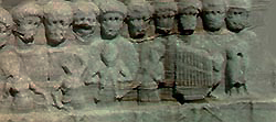 Bas relief of Theodose obelisk where we can notice the hydraule 